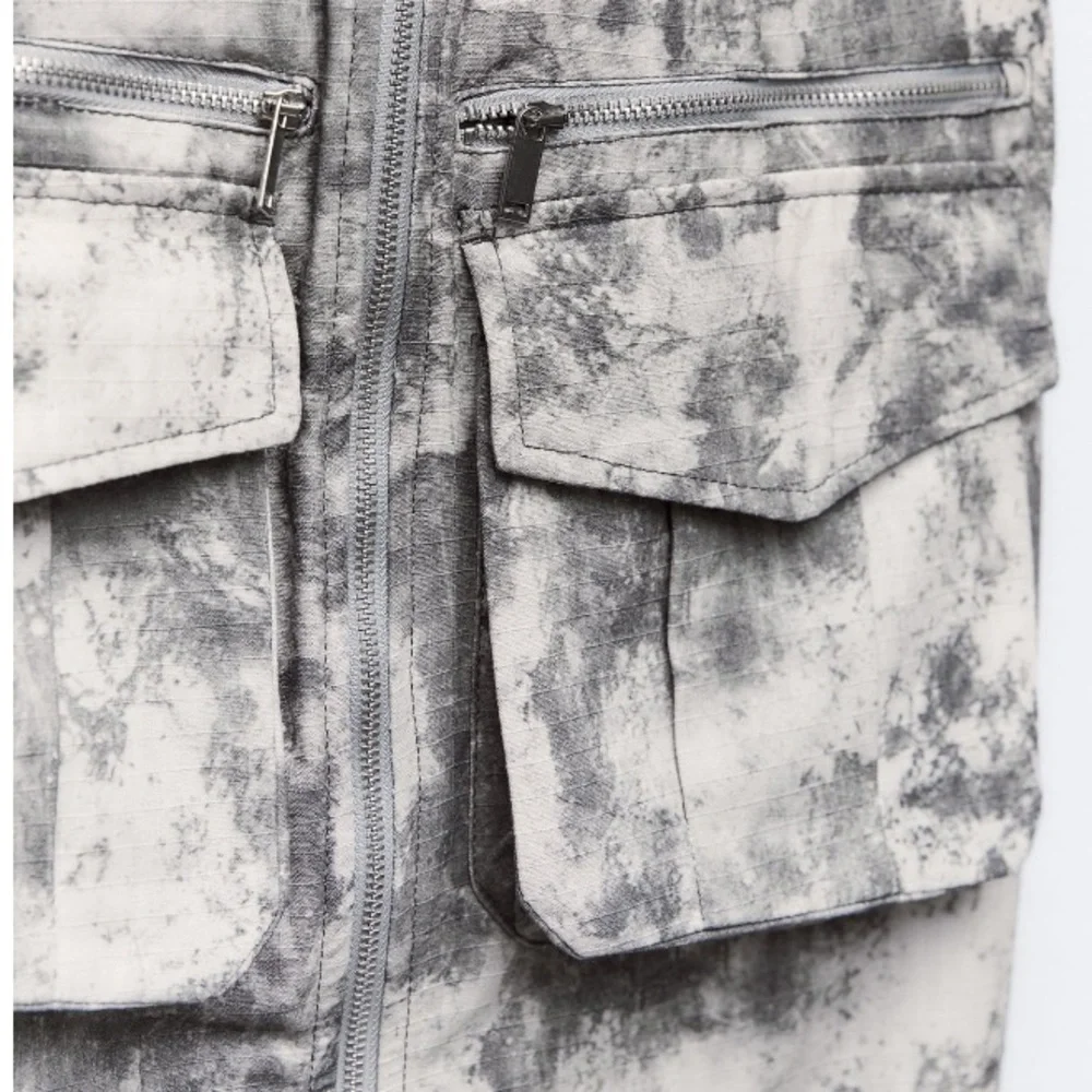 NEW! Zara Printed Cargo Dress with pockets - Picture 10 of 15